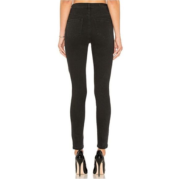 Blank NYC The Great Jones High Rise Distressed Skinny Jeans in Black, Size 27 - Picture 2 of 16